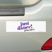 Gewoon Dans - Paars Bumpersticker (Op auto)