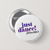 Gewoon Dans - Paars Ronde Button 5,7 Cm (Voorkant /achterkant)