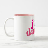 Gewoon dans - Roze Tweekleurige Koffiemok (Links)