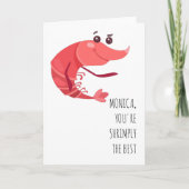 Gewoon de Beste Gepersonaliseerde Grappige Kaart (Voorkant)