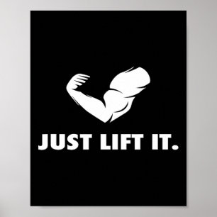 Gewoon de Motivatie poodybuilding-actie opheffen v Poster