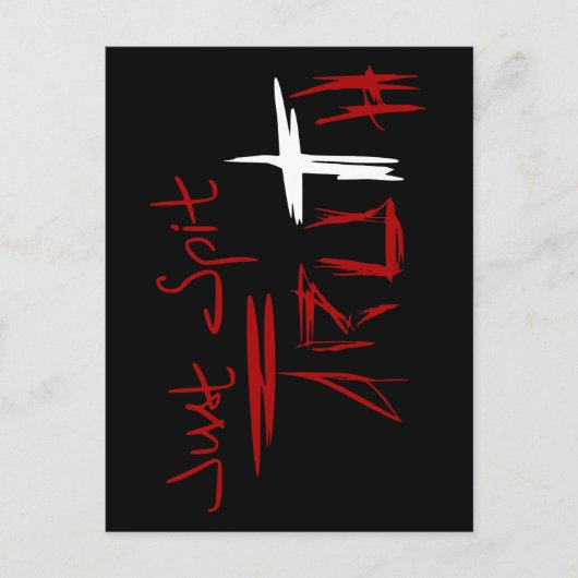 Gewoon de Waarheid spuiten Briefkaart (Voorkant)