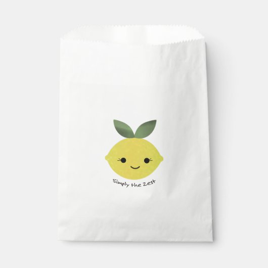 Gewoon de Zest Cute Kawaii Lemon Bedankzakje (Voorkant)