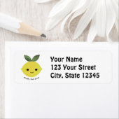 Gewoon de Zest Cute Kawaii Lemon Etiket (Insitu)