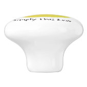 Gewoon de Zest Cute Kawaii Lemon Keramische Knop (Zijkant)