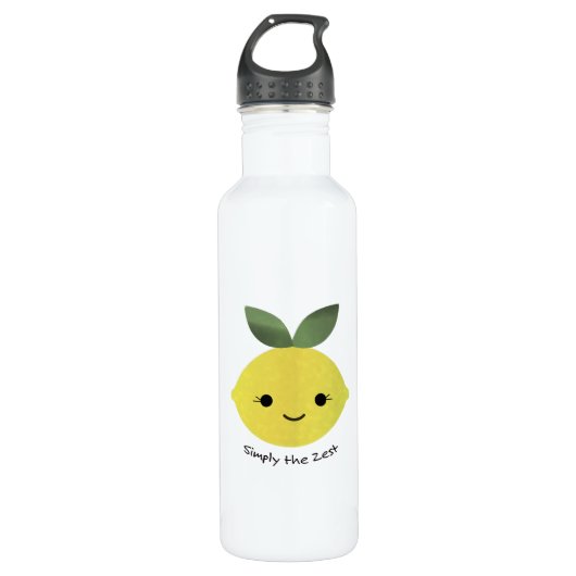 Gewoon de Zest Cute Kawaii Lemon Waterfles (Voorkant)