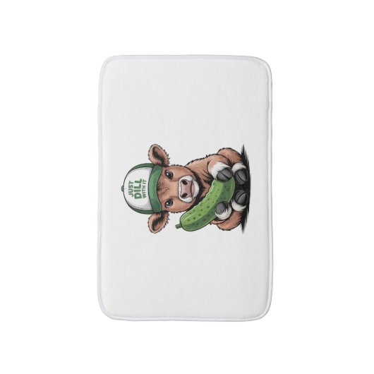 Gewoon Dill with It Koe, Grappige augurk Badmat (Voorkant Verticaal)