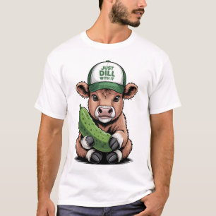 Gewoon Dillen met het Koe PNG, Grappige Augurk T-shirt