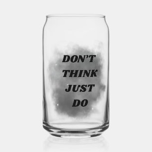 Gewoon doen blikvorm glas