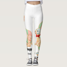 Gewoon door het leven huppelen Kangoeroe ontwerp Leggings