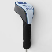 Gewoon door te zwemmen walvis golfheadcover (Schuin)