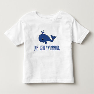 Gewoon door te zwemmen walvis kinder shirts