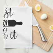 Gewoon doorrollen. | Vleerzak Theedoek (Quarter Fold)