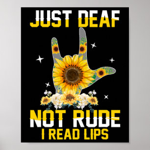 Gewoon dove niet-ruw gehooren in slecht functioner poster
