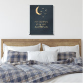 Gewoon dromen canvas afdruk (Insitu (Slaapkamer))