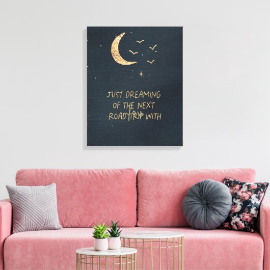 Gewoon dromen canvas afdruk (Insitu (Woonkamer))