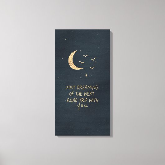 Gewoon dromen canvas afdruk (Voorkant)