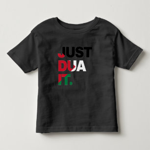 Gewoon dua it Palestine vlag Moslim citaten Typogr Kinder Shirts