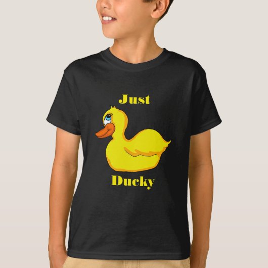 Gewoon Ducky Yellow Duck Boys T-shirt (Voorkant)