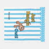 Gewoon een aap uitzetten fleece deken (Voorkant (Horizontaal))