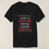 Gewoon een advocaat die van Kerstmis houdt, Sweate T-shirt (Design voorkant)