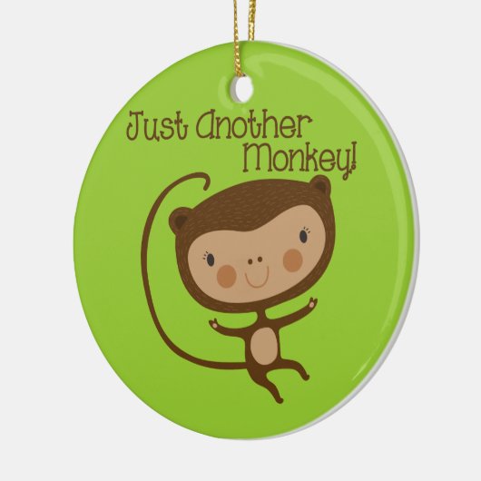 Gewoon een andere aap keramisch ornament (Links)