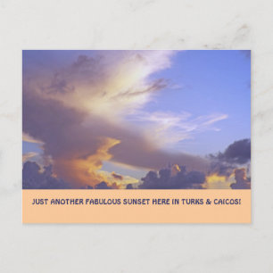 "GEWOON EEN ANDERE FABULOUS SUNSET" (TURKS&CAICOS  BRIEFKAART