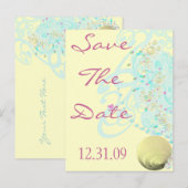 Gewoon een Bachy Wedding Aankondigingskaart (Voorkant / Achterkant)