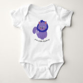 "Gewoon een beetje bosbessen" Kat Blueberry One Pi Romper (Voorkant)