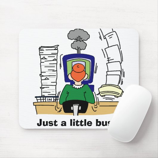 Gewoon een beetje druk. muismat (Met muis)