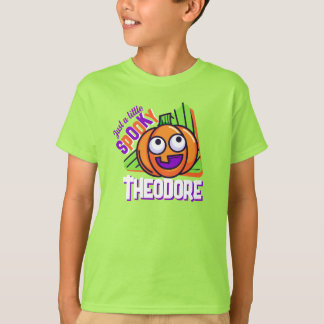 Gewoon een beetje griezelige pompoen - groene cust t-shirt