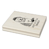 Gewoon een beetje onoplosbaar oud Engels Sheepdog  Rubberstempel (Stempel)