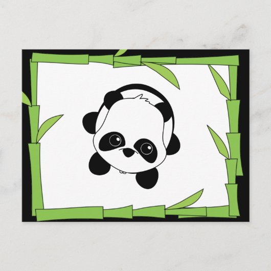 Gewoon een bite van Bamboe Briefkaart (Voorkant)