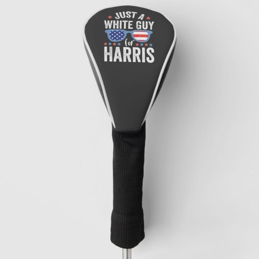 Gewoon een blanke man voor Harris Support Presiden Golfheadcover (Voorkant)