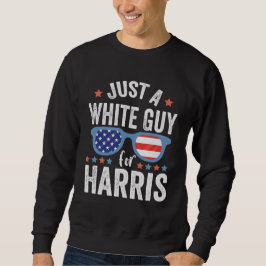 Gewoon een blanke man voor Harris Support Presiden Trui