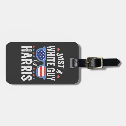 Gewoon een blanke vent voor Harris Ondersteun pres Bagagelabel (Voorkant horizontaal)