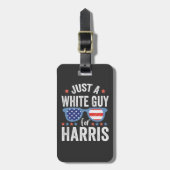 Gewoon een blanke vent voor Harris Ondersteun pres Bagagelabel (Voorkant verticaal)