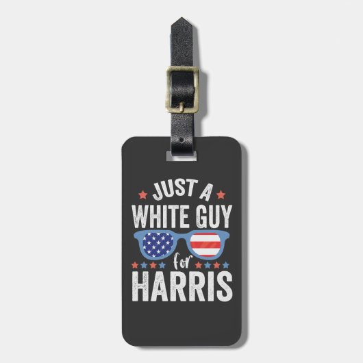 Gewoon een blanke vent voor Harris Ondersteun pres Bagagelabel (Voorkant verticaal)