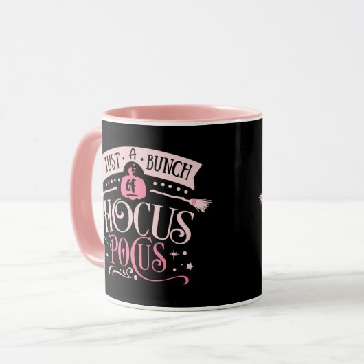 Gewoon een bos van Hocus Pocus Pink & Black Hallow Mok (Voorkant links)