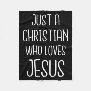 Gewoon een christen die Jezus Christus liefheeft M Fleece Deken