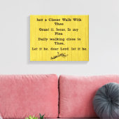 Gewoon een dichtere loopje met de Hymn Canvas Afdruk (Insitu (Woonkamer))
