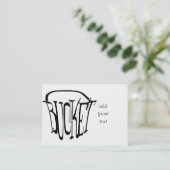 Gewoon een druppel in een emmer visitekaartje (Staand voorkant)