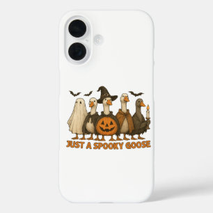 Gewoon een enge gans Halloween voor jongen meisje iPhone 16 Hoesje