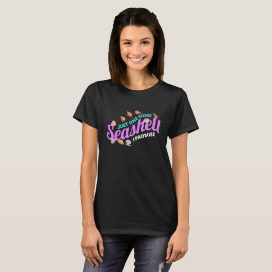 Gewoon één extra Seashell Shell Summer T-shirt (Voorkant volledig)