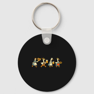 Gewoon Een Feest Gans Duits Bier Prost Drinken Sleutelhanger