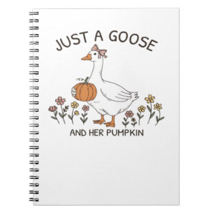 Gewoon een Gans en haar Pumpkin Classic T-shirt Notitieboek