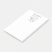 Gewoon een gehuwde kat bruiloft post-it® notes (Schuin)