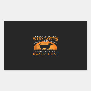 Gewoon een geitenhal rechthoekige sticker
