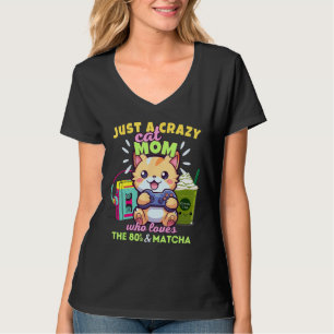 Gewoon een gekke kattenmoeder die dol is op het sp t-shirt