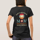 Gewoon een gewone moeder die geen liberaal wil opv t-shirt (Achterkant)